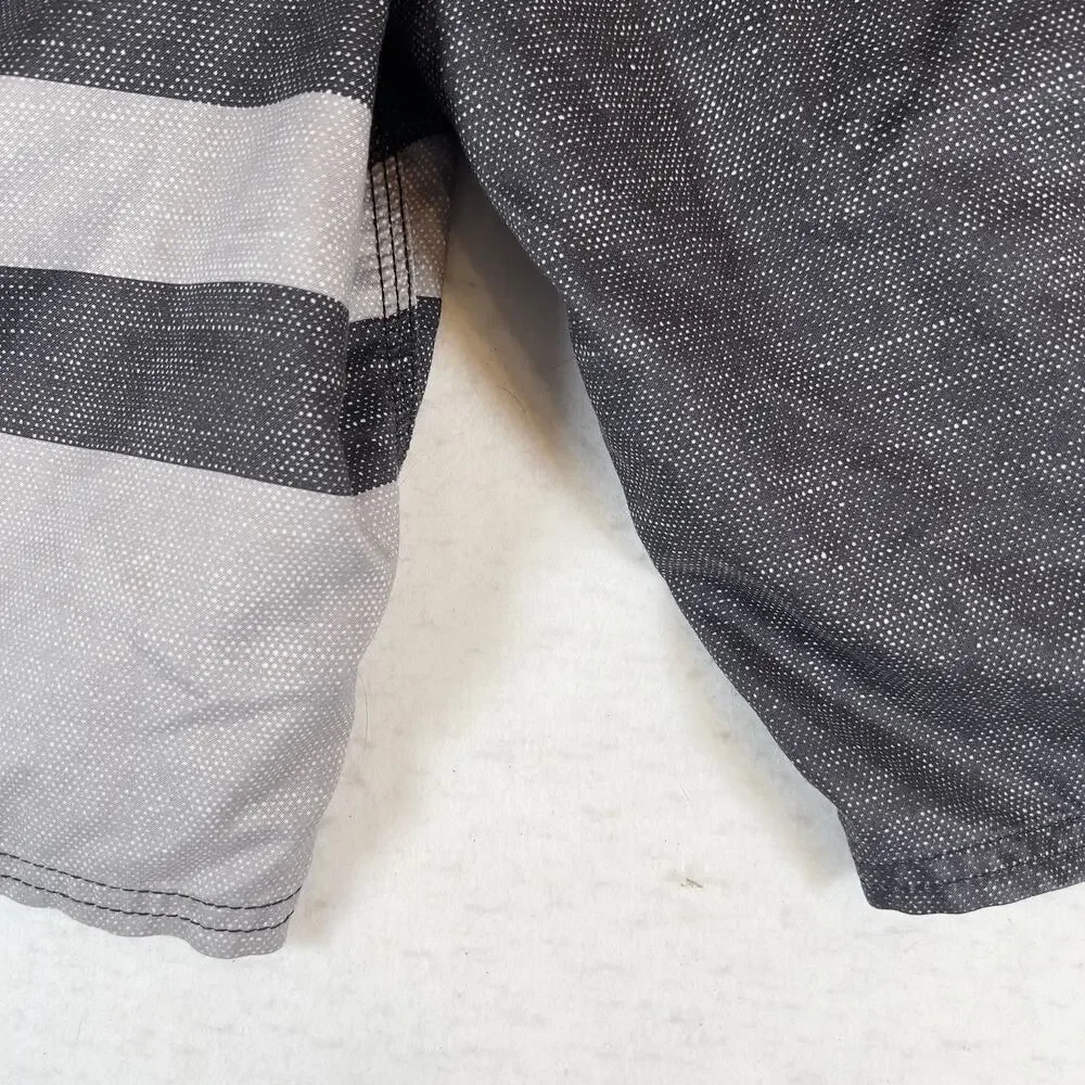 O'Neill Boardshort Men 34W Side Pocket Hook/Loop Fly & String Swim Beach Grey